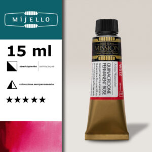 512 - Rosa permanente S5 - Acquerello 15 ML Mijello Mission Gold