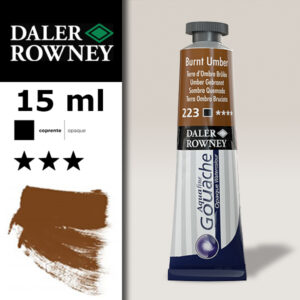 223 - Terra d'Ombra Bruciata Gouache 15 ML Daler Roney