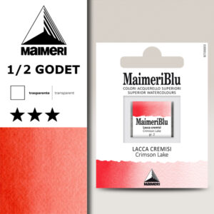 174 - Lacca Cremisi Colori Acquerello 1/2 Godet Maimeri Blu