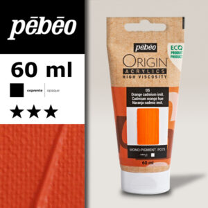 005 - Arancione di Cadmio Imitazione 60 ML Acrylic Origin Pebeo