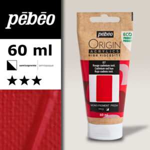 007 - Rosso di Cadmio Imitazione 60 ML Acrylic Origin Pebeo