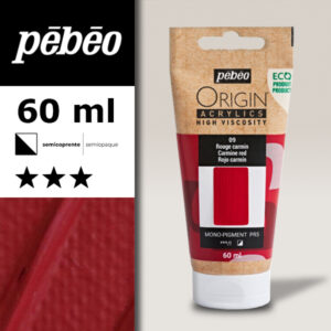 009 - Rosso Carminio 60 ML Acrylic Origin Pebeo