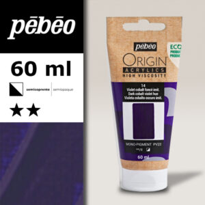 014 - Viola di Cobalto Scuro Imitazione 60 ML Acrylic Origin Pebeo