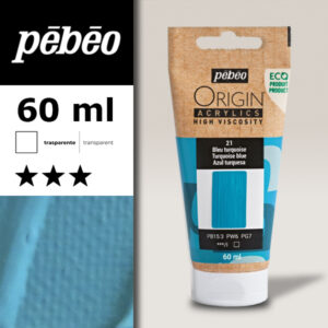 021 - Blu Turchese 60 ML Acrylic Origin Pebeo