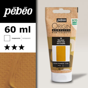 030 - Ocra Gialla 60 ML Acrylic Origin Pebeo