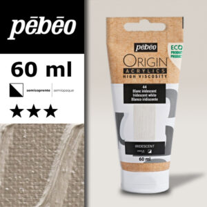 044 - Bianco Iridescente 60 ML Acrylic Origin Pebeo