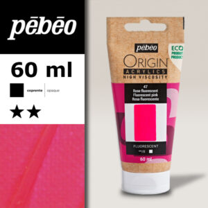 047 - Rosa Fluorescente 60 ML Acrylic Origin Pebeo