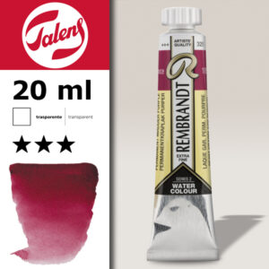 325 - Lacca Garanza Permanente Porpora Acquerello 20 ML Rembrandt Aquarel Talens