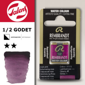 373 - Rosa Crepuscolo Acquerello 1/2 Godet Rembrandt Aquarel Talens
