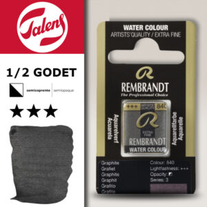 840 - Grafite GRAFITE Acquerello 1/2 Godet Rembrandt Aquarel Talens