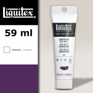 118 - Blu viola quinacridone 59 ML Colore Acrilico Heavy Body Extra-Fine Liquitex