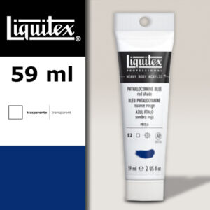 314 - Blu di ftalo - tonalità rosso 59 ML Colore Acrilico Heavy Body Extra-Fine Liquitex