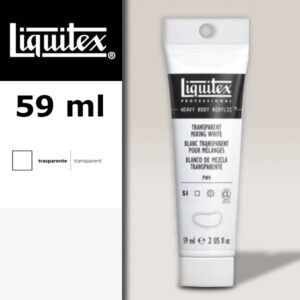 430 - Bianco trasparenze per mescolanze 59 ML Colore Acrilico Heavy Body Extra-Fine Liquitex