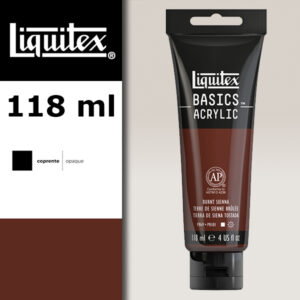 L063 - 127 - Terra di Siena Bruciata 118 ML Colore Acrilico Liquitex Basics