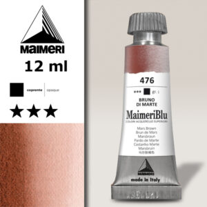 476 - Bruno Di Marte Colori ad  Acquerello 12 ML Maimeri Blu