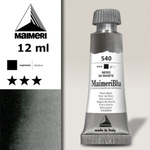 540 - Nero Di Marte Colori ad  Acquerello 12 ML Maimeri Blu