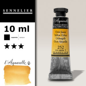 S078 - 252 - Ocra gialla 10 ML Colori Acquerello Sennelier L'Aquarelle - Extra fine