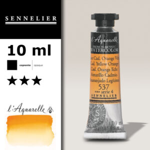 S017 - 537 - Giallo di cadmio arancio 10 ML Colori Acquerello Sennelier L'Aquarelle - Extra fine