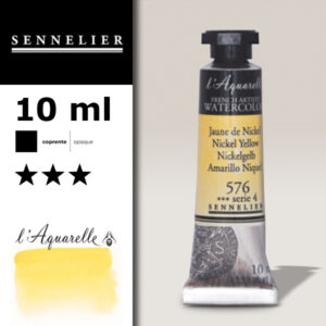S003 - 576 - Giallo di nickel 10 ML Colori Acquerello Sennelier L'Aquarelle - Extra fine