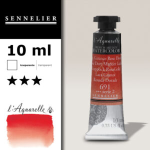 S023 - 691 - Lacca di garanza rosa-oro 10 ML Colori Acquerello Sennelier L'Aquarelle - Extra fine