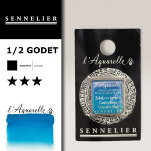 S054 - 344 - Blu cenere Colori Acquerello Extra Fine L'Aquarelle 1/2 Godet Sennelier