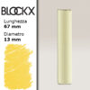 BX000 - 104 - Giallo Limone 4 Pastello Secco L67mm x D13mm BLOCKX