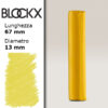 BX000 - 111 - Giallo 1 Pastello Secco L67mm x D13mm BLOCKX