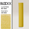 BX000 - 141 - Giallo Ocra 1 Pastello Secco L67mm x D13mm BLOCKX