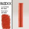 BX000 - 201 - Rosso Scarlatto Pyrrolo 1 Pastello Secco L67mm x D13mm BLOCKX