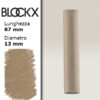 BX000 - 444 - Marrone Van Dyck 4 Pastello Secco L67mm x D13mm BLOCKX