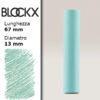 BX000 - 615 - Verde 5 Pastello Secco L67mm x D13mm BLOCKX