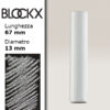 BX000 - 812 - Bianco di Zinco 2 Pastello Secco L67mm x D13mm BLOCKX