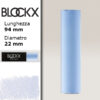 BX000 - 515 - Blu Oltremare 5 Maxi Pastello Secco L94 x D22mm BLOCKX