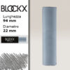 BX000 - 723 - Grigio 3 Maxi Pastello Secco L94 x D22mm BLOCKX