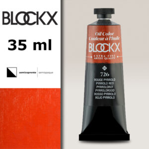 BX024 - 726 - Rosso Pyrrolo S5 Colore a Olio Extra Fine 35 ML BLOCKX