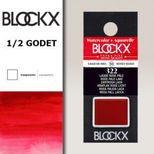 BX000 - 322 - Rosa Pallido S3 Colore Acquerello Extra Fine 1/2 Godet BLOCKX