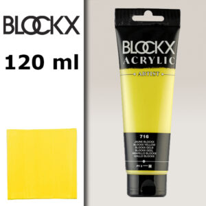 BX005 - 716 - Giallo 120 ML Acrilico Fine Artist BLOCKX