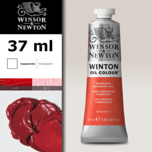 W014 - 480 - Lacca geranio permanente 37 ML Olio Winton Winsor e Newton