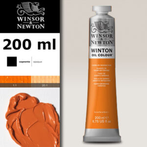 W007 - 090 - Giallo di cadmio arancio imit 200 ML Olio Winton Winsor e Newton