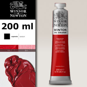 W013 - 098 - Rosso di cadmio scuro imit 200 ML Olio Winton Winsor e Newton