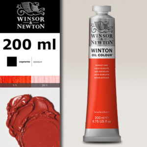 W009 - 603 - Lacca scarlatta 200 ML Olio Winton Winsor e Newton