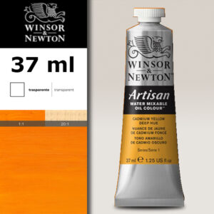 W006 - 115 - Giallo di cadmio scuro imit 37 ML Olio ad Acqua Winsor e Newton Artisan