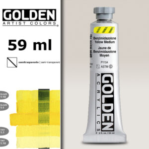 G008 - 1008 Giallo BNZ Medio S3 Acrilico Extra Fine Heavy Body 59 ML Golden