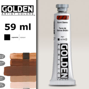 G096 - 1020 Terra di Siena Bruciata S1 Acrilico Extra Fine Heavy Body 59 ML Golden