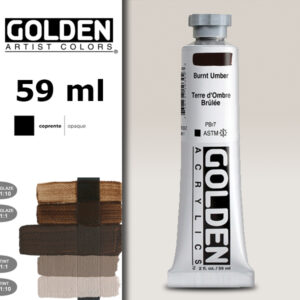 G099 - 1030 Terra d'Ombra Bruciata S1 Acrilico Extra Fine Heavy Body 59 ML Golden
