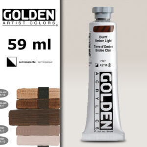 G098 - 1035 Terra d'Ombra Bruciata Chiara S1 Acrilico Extra Fine Heavy Body 59 ML Golden