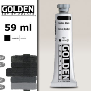 G102 - 1040 Nero Carbone S1 Acrilico Extra Fine Heavy Body 59 ML Golden
