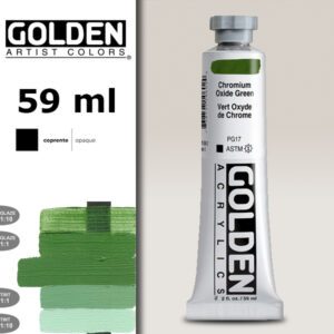 G078 - 1060 Verde Ossido Cromo S3 Acrilico Extra Fine Heavy Body 59 ML Golden