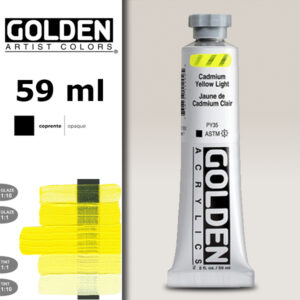 G005 - 1120 Giallo di Cadmio Chiaro S7 Acrilico Extra Fine Heavy Body 59 ML Golden