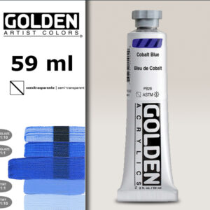G050 - 1140 Blu di Cobalto Acrilico Extra Fine S8 Heavy Body 59 ML Golden